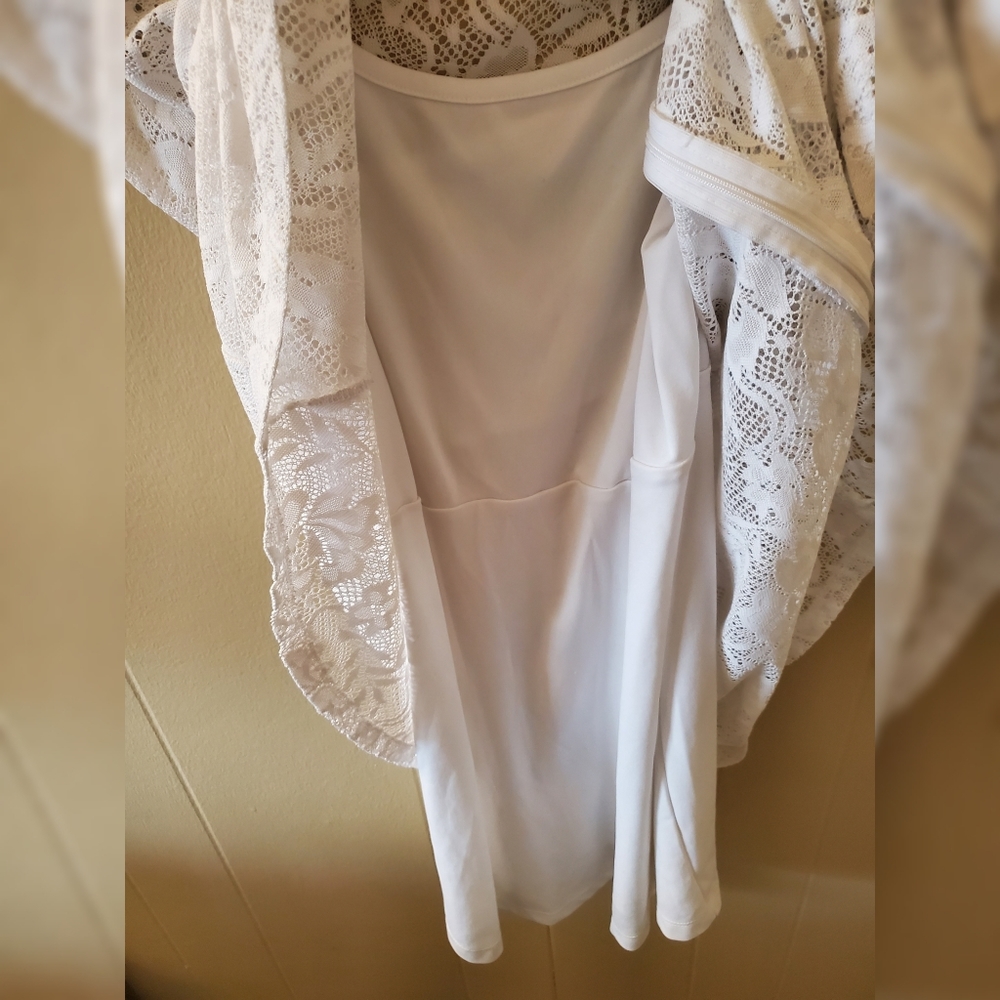 💝 5/$20 -No Boundaries White Lace Dress - Picture 3 of 7